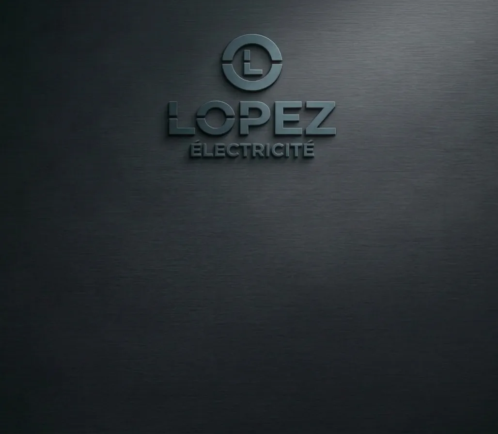 Logo 3D "Lopez Electricité" - électricien à Fabrègues